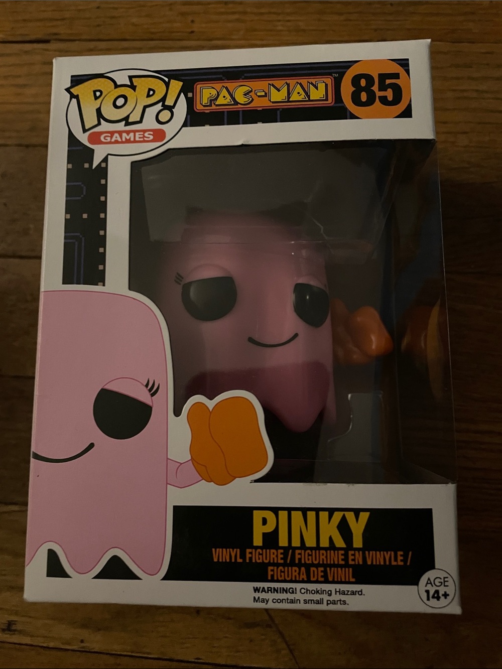 Funko Pinky Pac-Man Vinyl Figure - Pink with Orange Hands